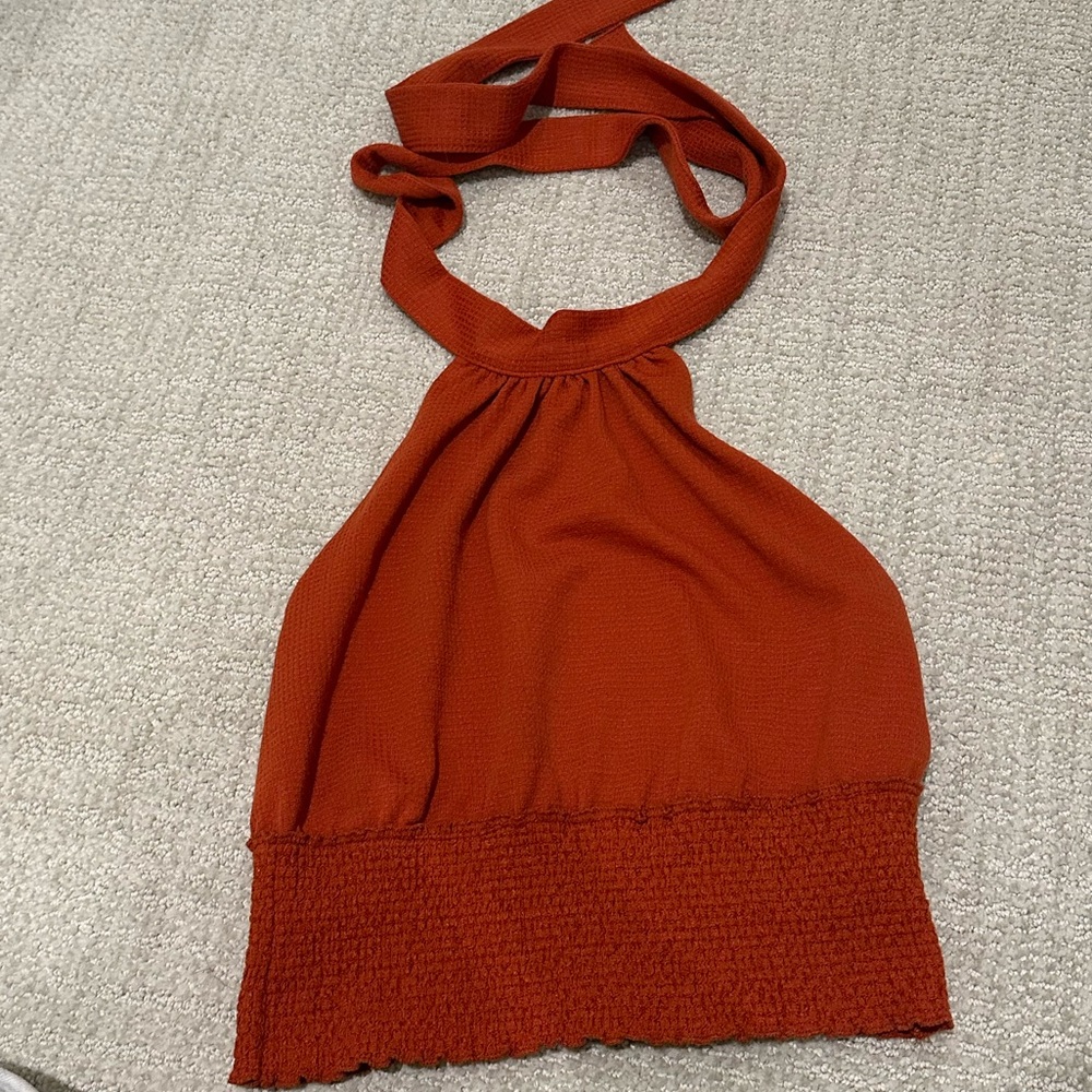 Free People Backless Halter Top